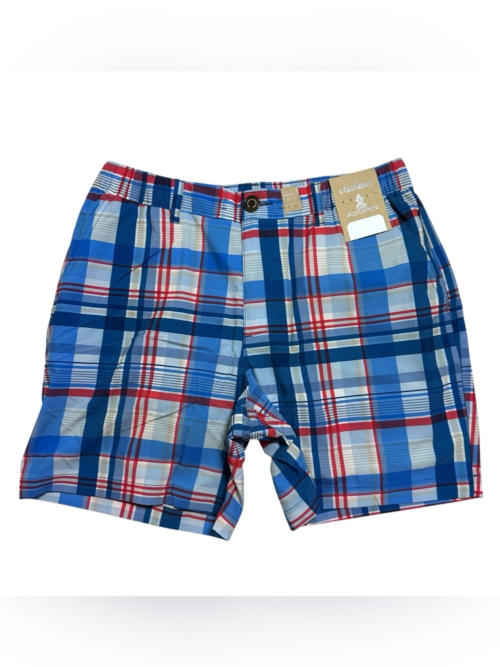 Chubbies NEW 6” Lined Everywear Short Americana Plaid Sz.M Preppy Academia